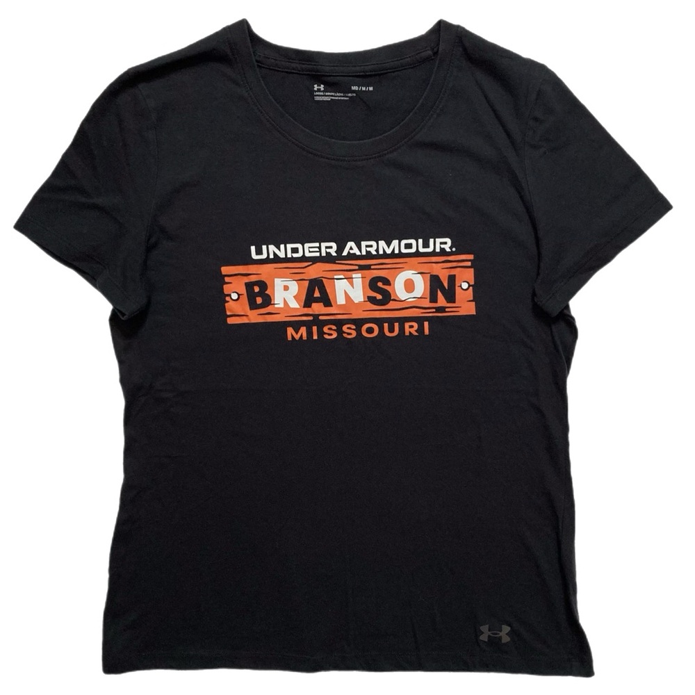 Under Armour M Branson Missouri Tee Loose Fit Short Sleeve Black 0021